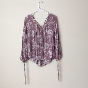 Loose fitting floral shirt